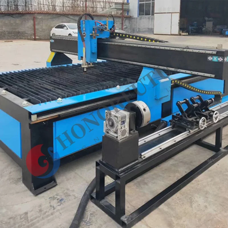 China Gantry Small CNC Plasma Cutting Machine / 1530 Cheap Pipe CNC Plasma Cutter / Metal Aluminum Cutting Machine For Steel 4