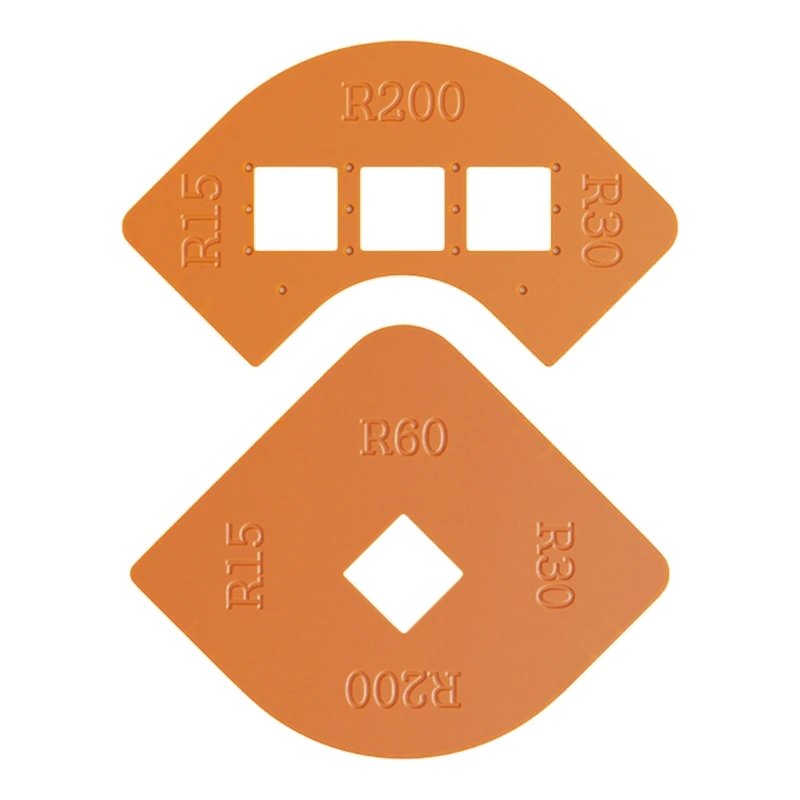 

Шаблоны для фрезерования углов Радиусные приспособления Quick Jigs Шаблоны фрез с закругленными углами