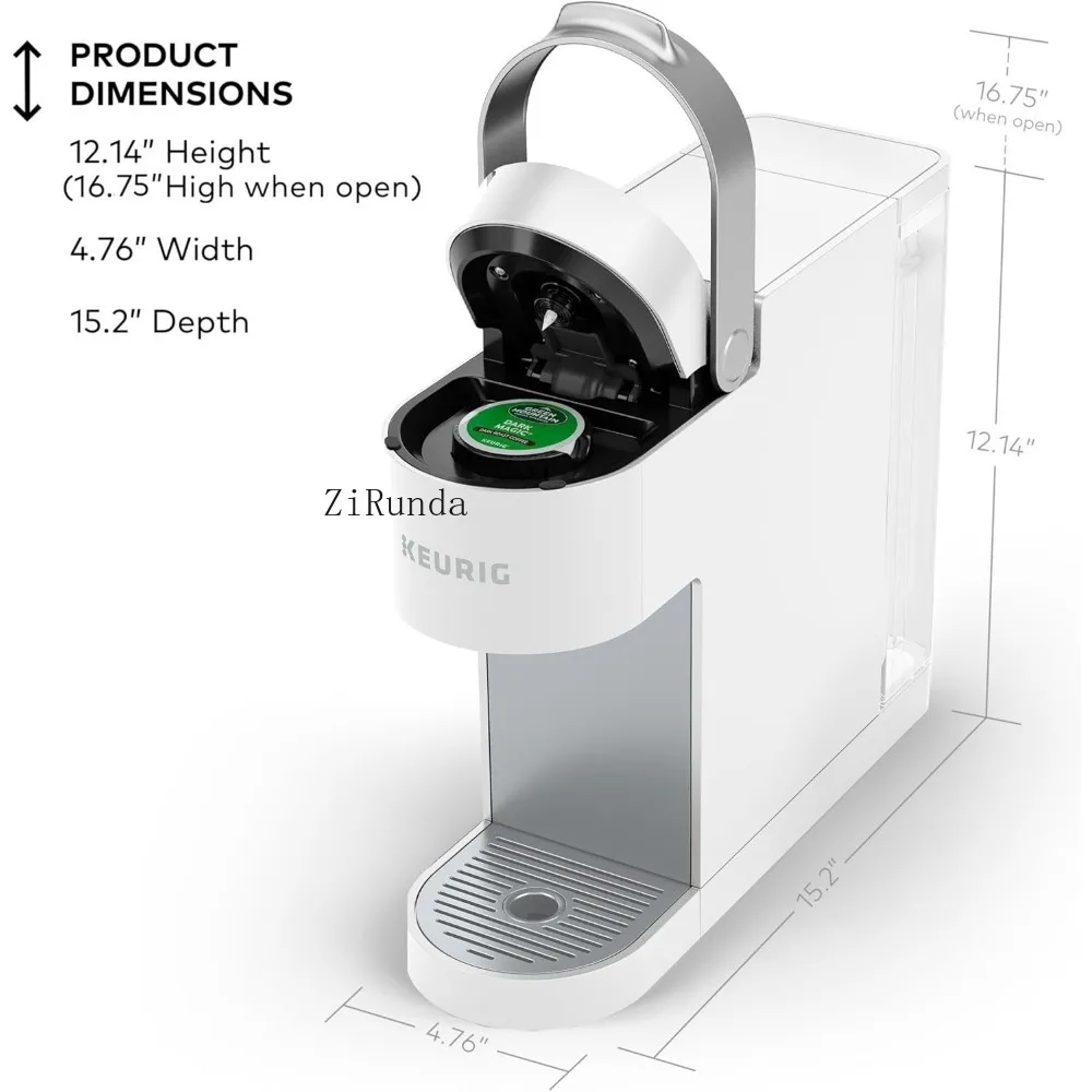 Coffee Maker, Multistream Technology, 3 Brew Sizes, Slim and Sleek Design, 46oz Removable Reservoir, White 5