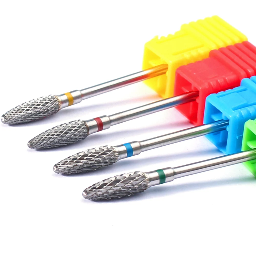 66 Style Carbide Tungsten Nail Drill Bits Nail Milling Cutter Electric Drill Machine Files Tools Cut Polish Bottom of Nail 2