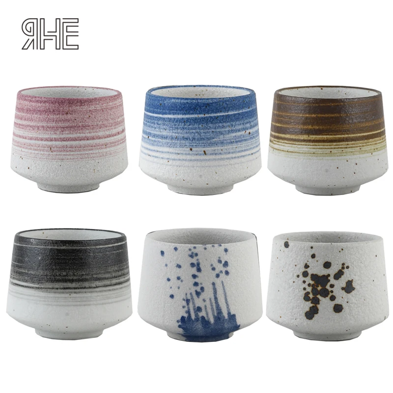 RHE Ceramics Cup Big Capacity Porcelain Coffee Cups Tea Cup Beer Whiskey Drinkware Mug Beautiful Mugs Teaware 170ml Coffeeware