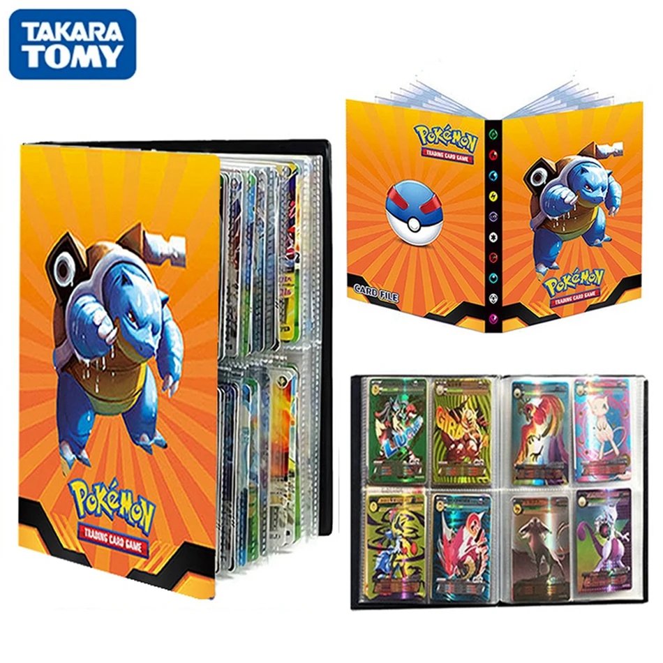

TAKARA TOMY 240 шт. Покемон карточки альбом книга Игра карточка GX VMAX связывающее крутое Аниме Покемон бластоза коллекционеров держатель папка игрушки