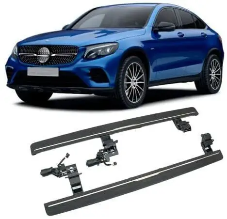 Nerf Bar 스텝, 메르세데스 벤츠 GLC 2016-2021 X253 에 적합, 전개 가능한 러닝 보드