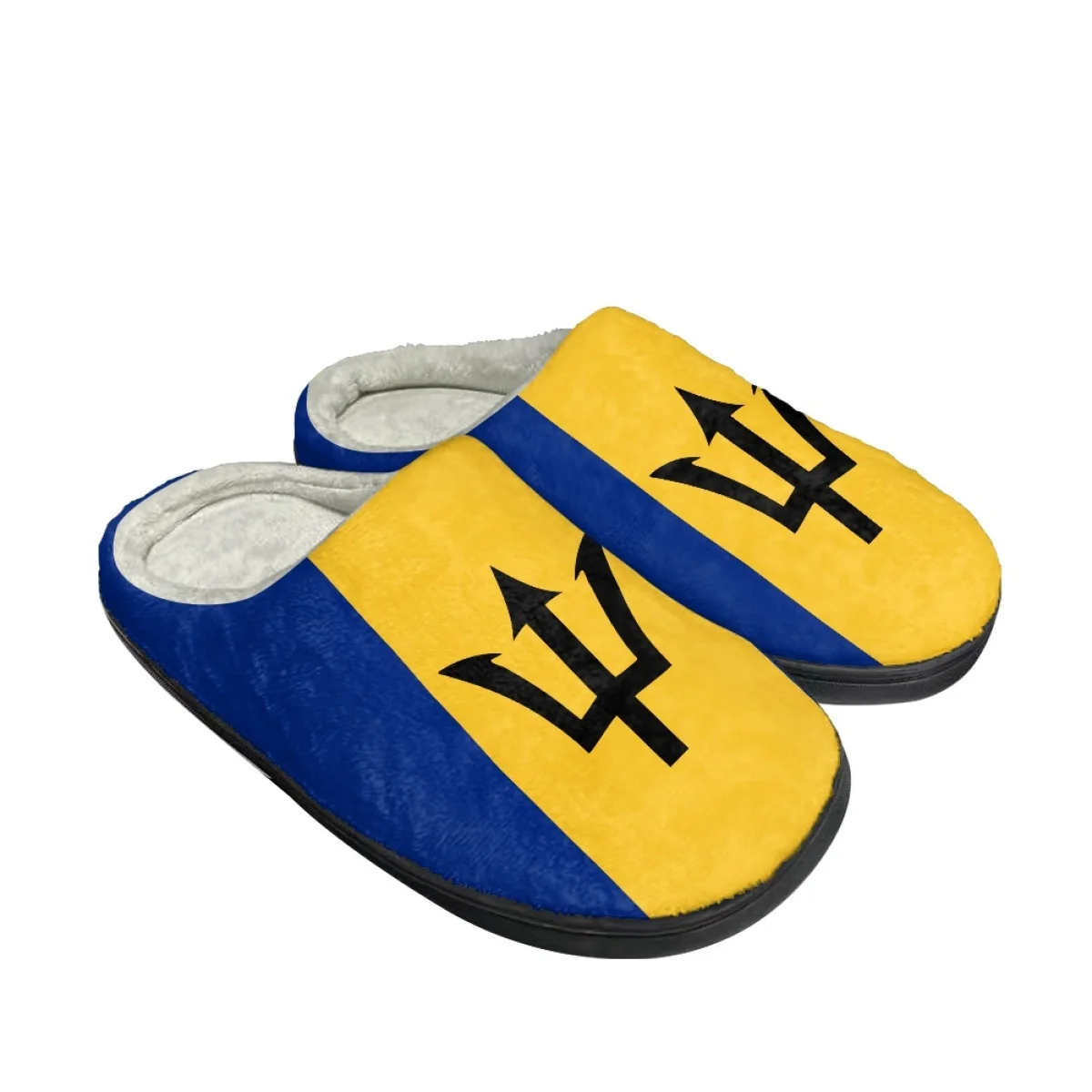 Barbados Flag Printed Women Home Slippers Indoor Bedroom Couple Cotton Slipper Drop Ship Autumn Winter Warm Shoes Floor Slides