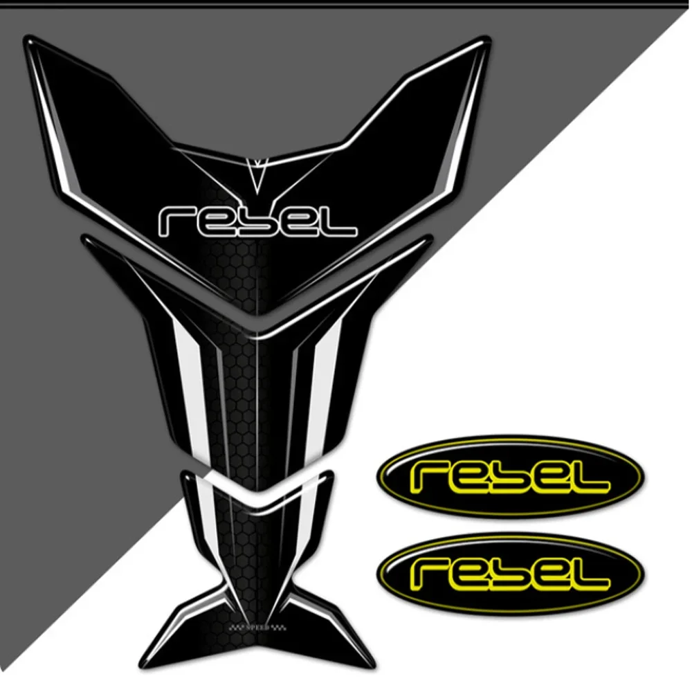 

Tank Pad Stickers Decal Emblem Logo Protector Fuel Oil Kit Knee For HONDA Rebel CMX CM 500 CMX500 CM500 Rebel500