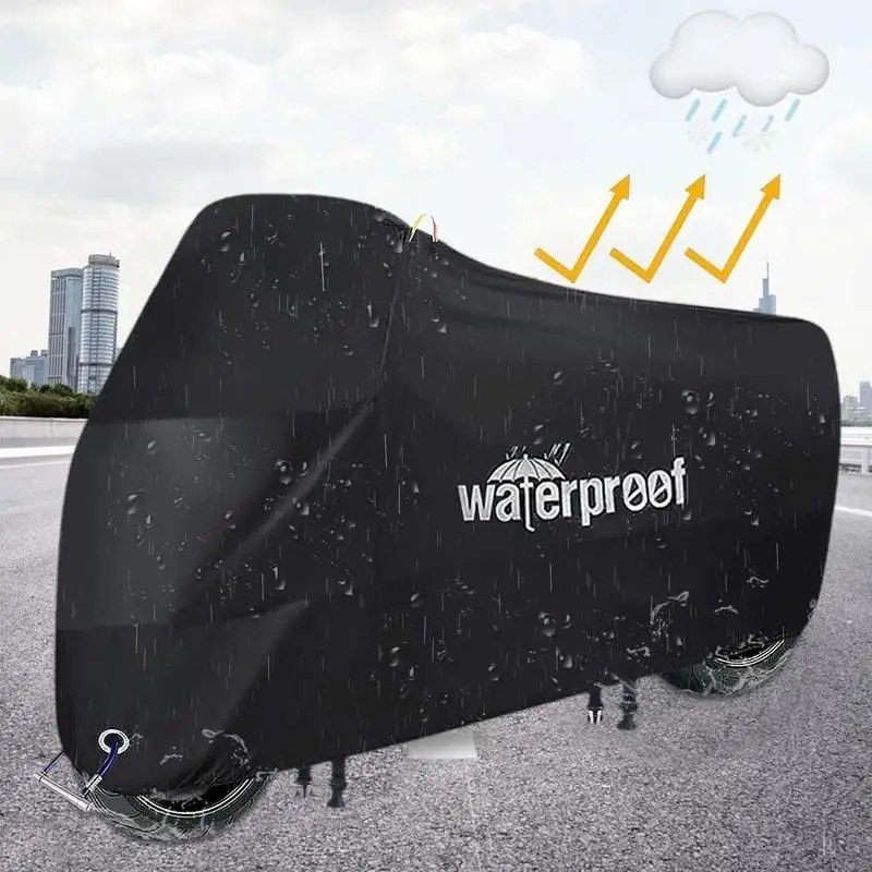 

Bike Cover Waterproof Outdoor Waterproof Outdoor Bike Cover with Adjustable Elastic Straps Cover for Mountain Bikes Road Bikes