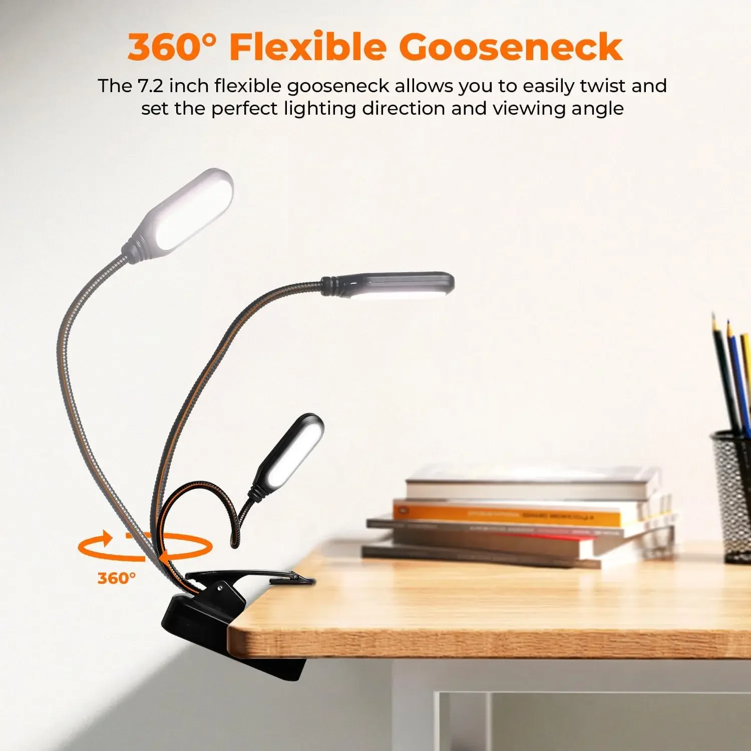 LED Mini Book Lamp led light night light book light mini night light mini led light Battery Power Portable Flexible Bendable Bedroom Reading Light Study Eye Protection Clip On Table Lamps