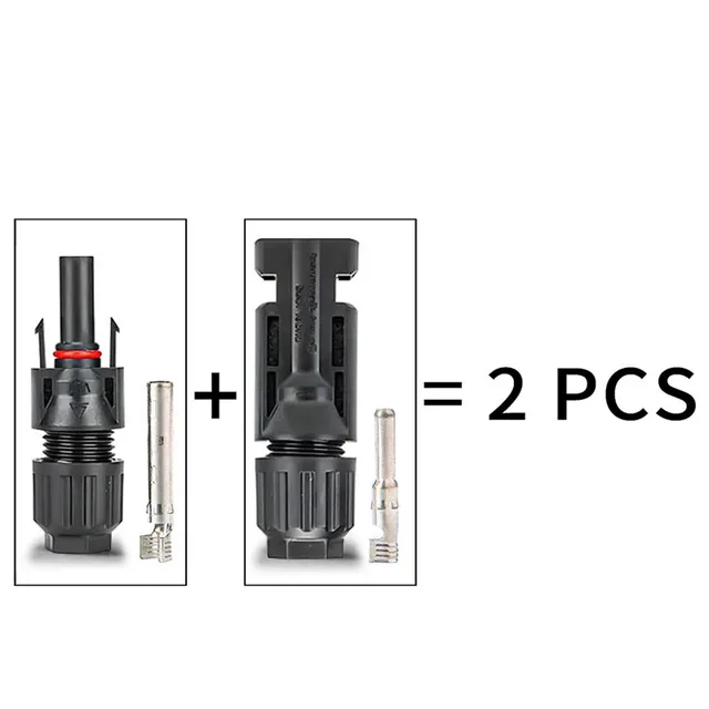 600/400/200/100/40/20/10 Pcs Photovoltaic Solar Connector Kit 1000V 30A Panel Solor Connectors for PV/MC Cable 2.5/4/6mm2 2