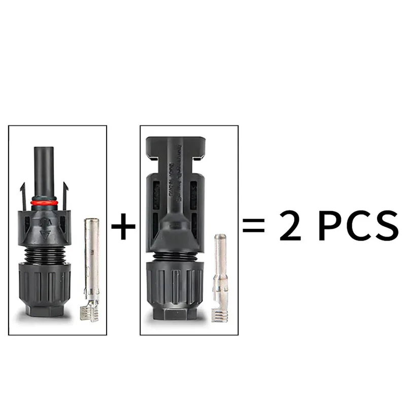 400/200/100/40/20/10 Pcs Photovoltaic Solar Connector Kit 1000V 30A Panel Solor Connectors for PV/MC Cable 2.5/4/6mm2 2