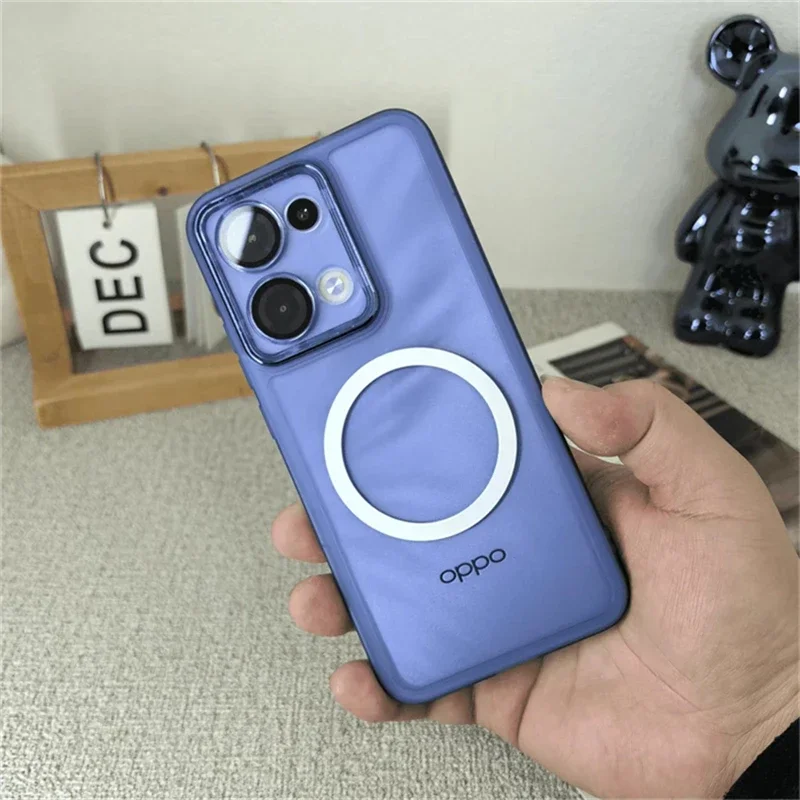 Magnetic Clear Silicone Phone Case with Camera Protection and Bumper