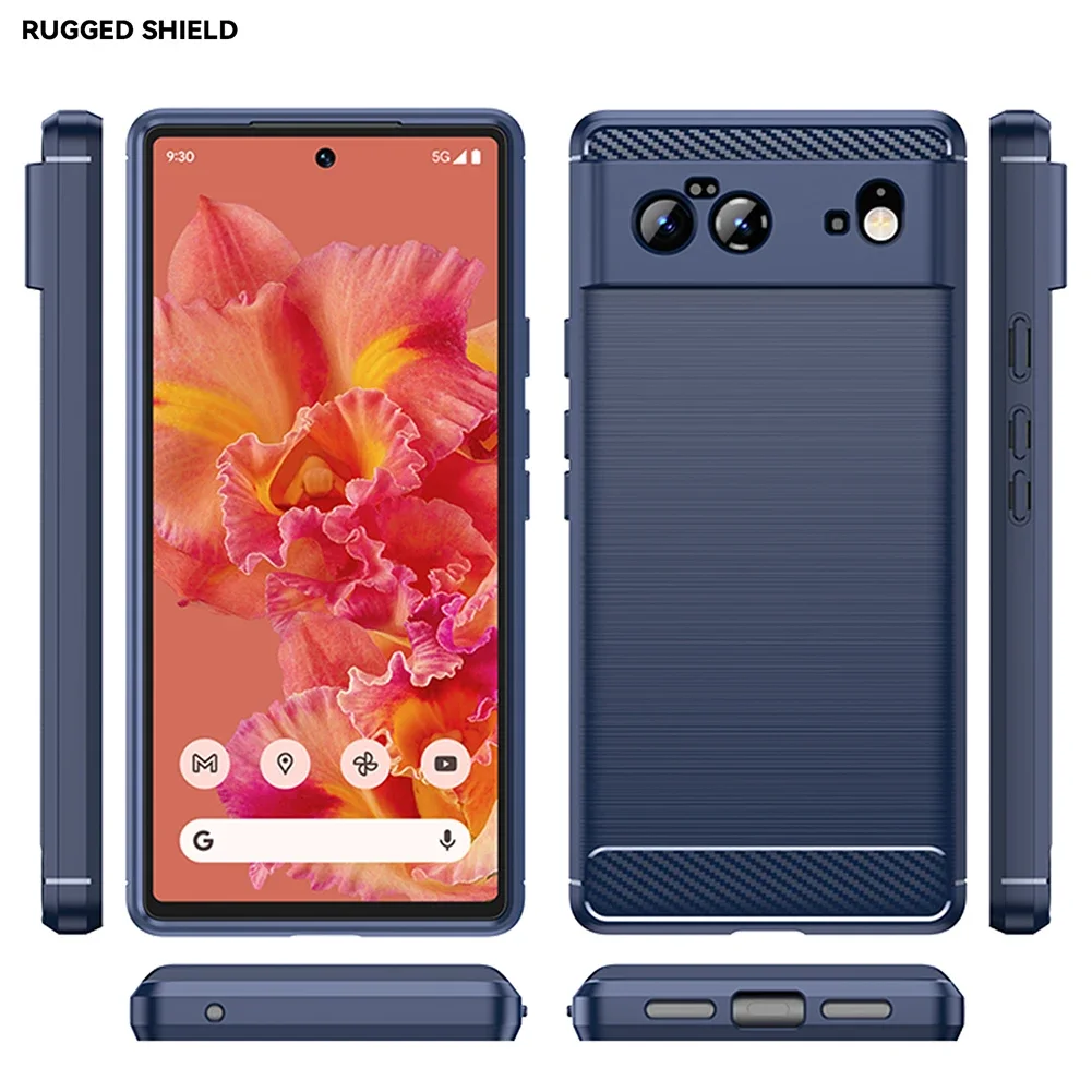 For Google Pixel 2 3 4 5 6 Case Silicone TPU Carbon Cover for Google Pixel 2 3 3A 4 4A 5 XL 6 Pro 6A Matte Case Funda Capa Coque images - 6