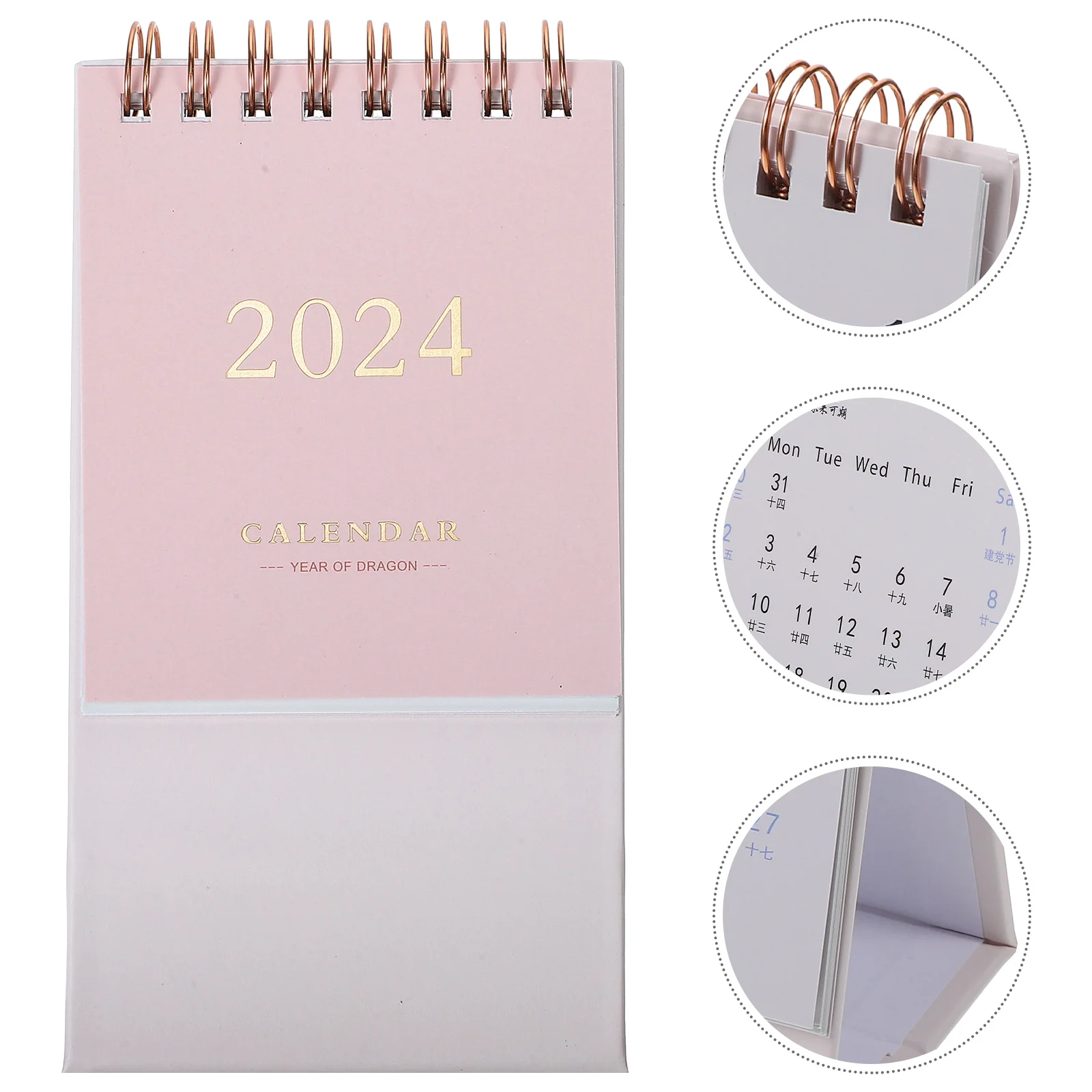 

solid color Mini Desk Calendar Office School Supplies calendar Desk calendar monthly Planner Desk accessories Decor Record