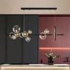 Modern Glass Ball Led Pendant Light for Living and Dining Room Kitchen Coffee Tables Bedroom Chandelier Home Decor Light Fixture 2