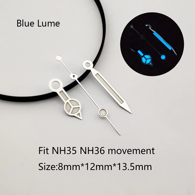Watch Accessories Silver Gold Rose Aiguille NH35 Hands Submariner Mercedes Diver Needles C3 Lumen Pointer For Seiko Watches Replacement Part