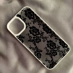 Transparent Vintage Floral Lace Phone Case - Galaxy S20 FE (2)