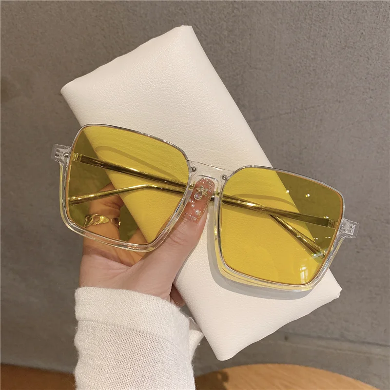 2024 New Vintage Fashion Sunglasses For Women Metal Square Frame Luxury Shades Pink Sun Glasses Photograph Sun Eyewear UV400 6