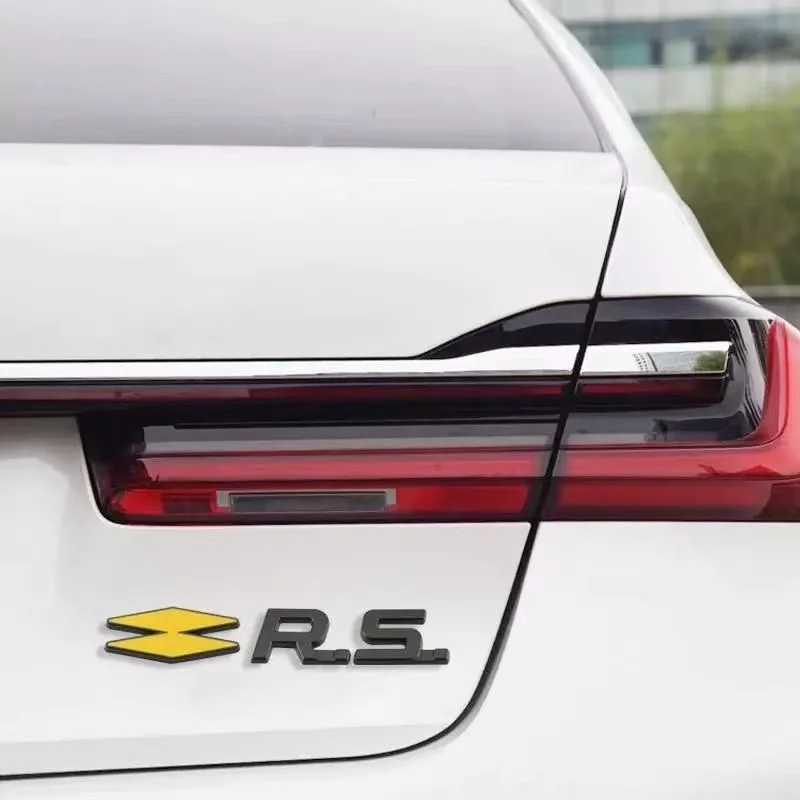 자동차 메탈 GT RS 라인 스포츠 배지 엠블럼 데칼 스티커, 르노 로간 클리오 메간 2 콜레오스 캡처 트윙고 먼지털이 카자르 캉구