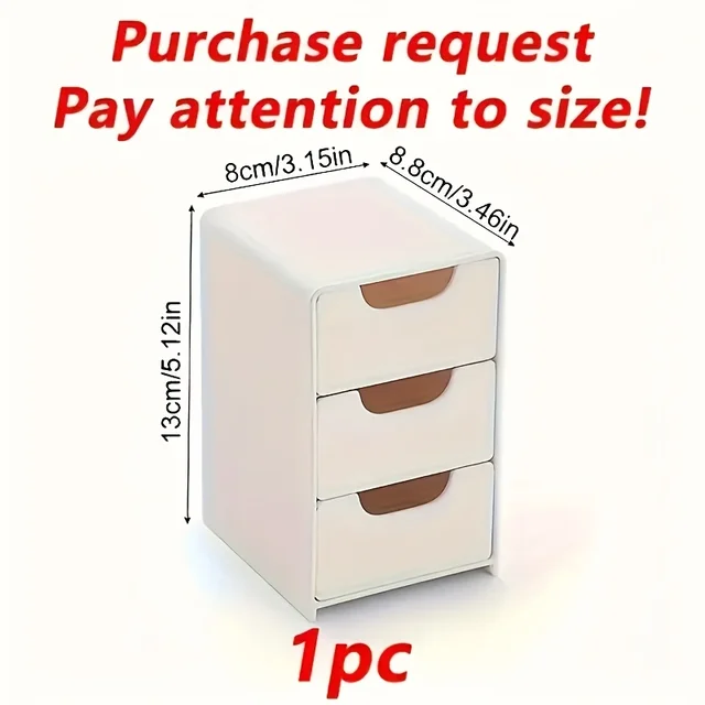3-Drawer Mini Desk Organizer 4