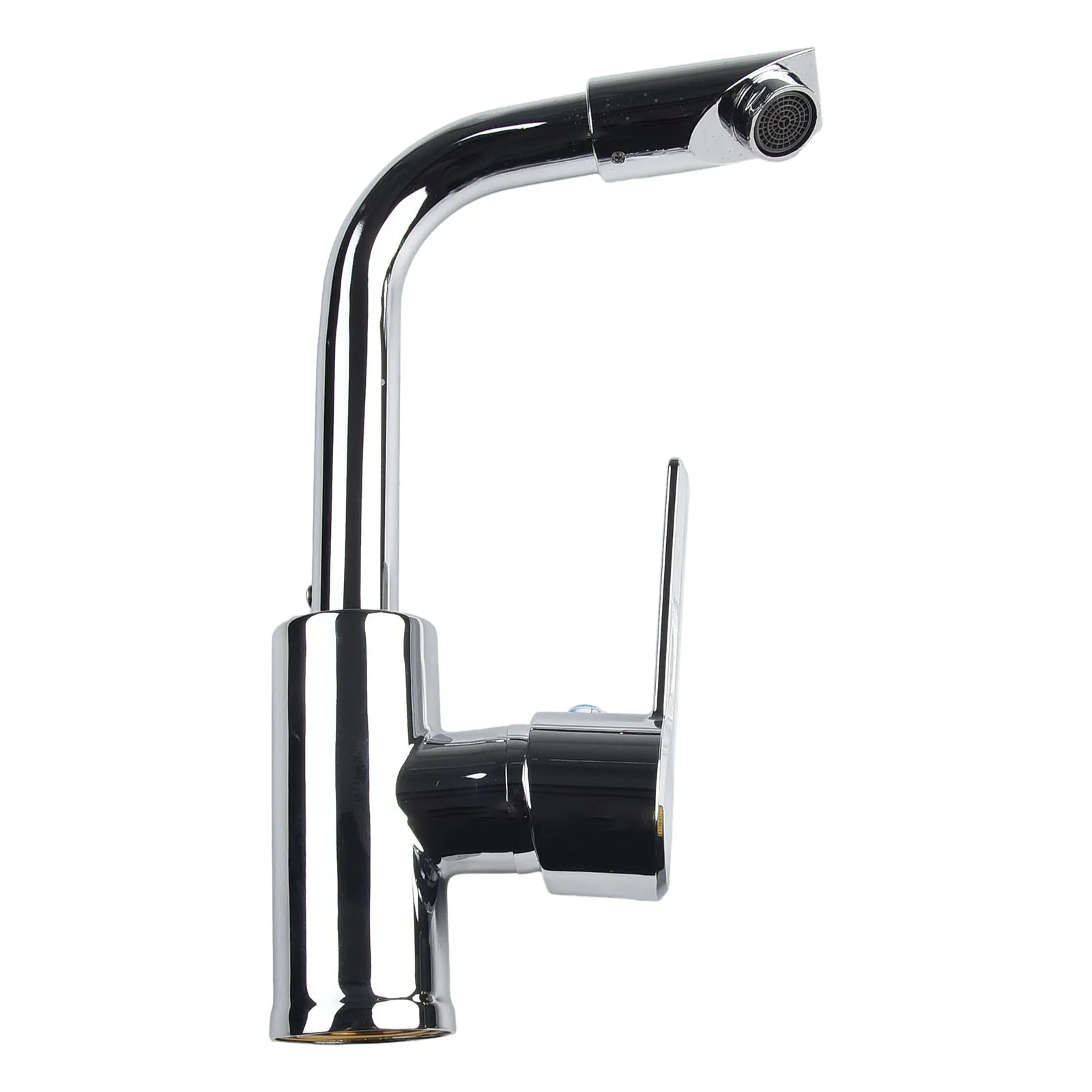 

High Quality Tap Cold Hot Mixer Tap Bathroom Chrome Plated Faucet Polished Swivel Basin Sink Tap Zinc Alloy + ABS