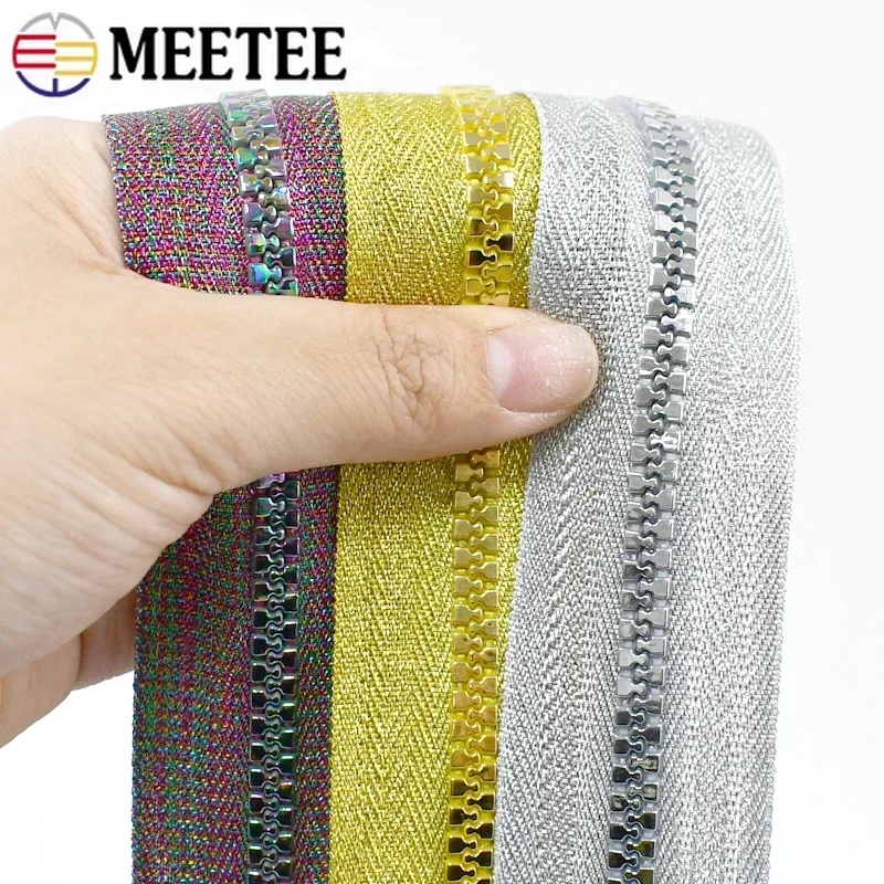 2-4M 5# Resin Zippers Decorative Zipper Tapes for Sewing Bag Jacket Clothes Zip By The Meter Repair Kit DIY Garment Accessories