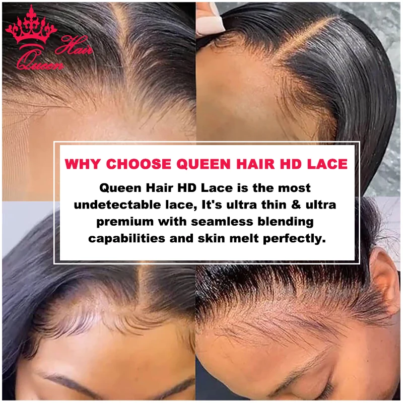 Real HD Invisible 13x6 13x4 7x7 6x6 5x5 4x4 Pre Plucked Lace Closure 100% Virgin Human Raw Hair HD Lace Frontal Queen Hair human hair closure human hair frontal human hair lace product