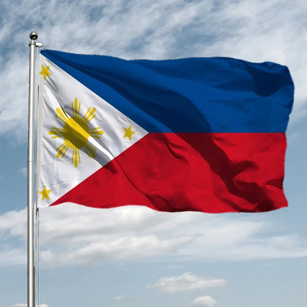 

Фирменный флаг филиппинской фирмы PH PHL, Филиппинский флаг 90x150 см, полиэфир, устойчивый к УФ-выцветанию, филиппинские государственные флаги филиппинской фирмы для декора