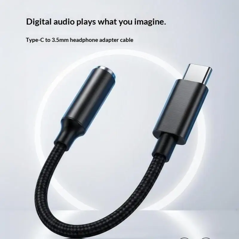 USB C to 3.5mm Headphone Audio Adapter - Premium Type C Audio Cable with 3.5mm Jack Converter