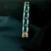 Hot Hongdian N7 Resin Fountain Pen Beautiful Peacock Totem Cap Piston inking EF/F nibs Smooth Writing ink Pen Office supplies 4