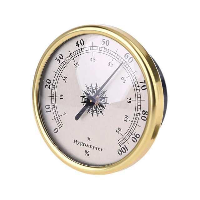 New 72mm Hygrometer Round Shape Auto-sensing Mini Temperature