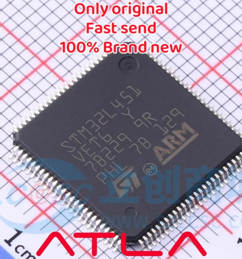

Микроконтроллер STM32L451VET6 IC 32 бит 512KB FLASH 100LQFP