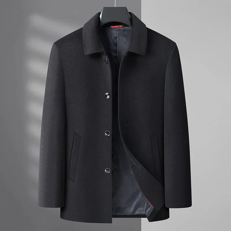 

New Arrival Fashion Suepr Large Autumn and Winter Men's Business Casual Wool Coat Plus Size M L XL 2XL 3XL 4XL 5XL 6XL 7XL