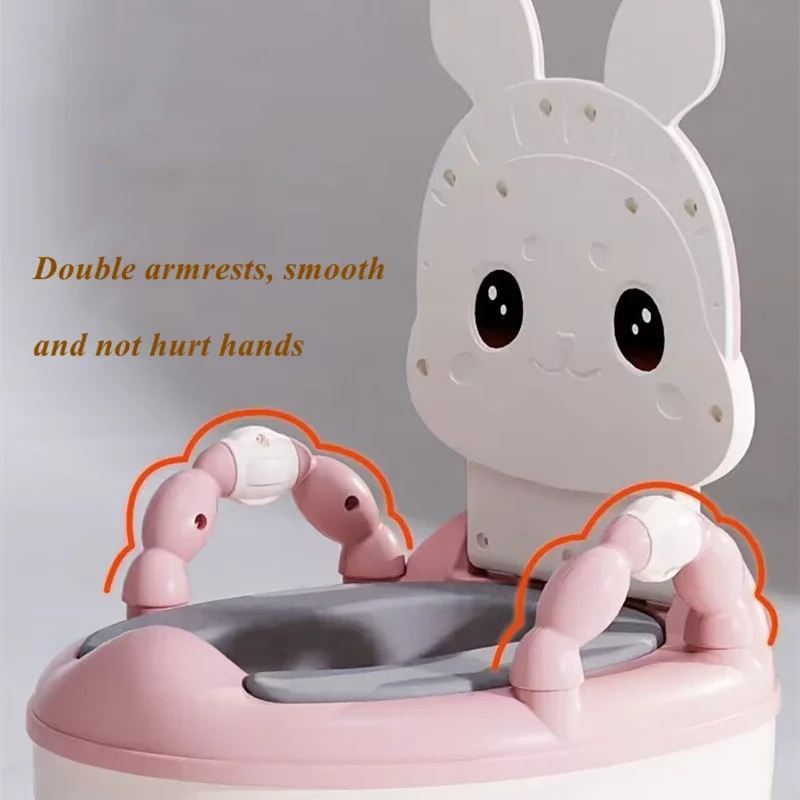 Children's Pot 1-6 Years Old Upgraded Cute Duck New Baby Toilet Seat Baby Potty Portable Stool Boys & Girls Safe Trainer Seat WC 3