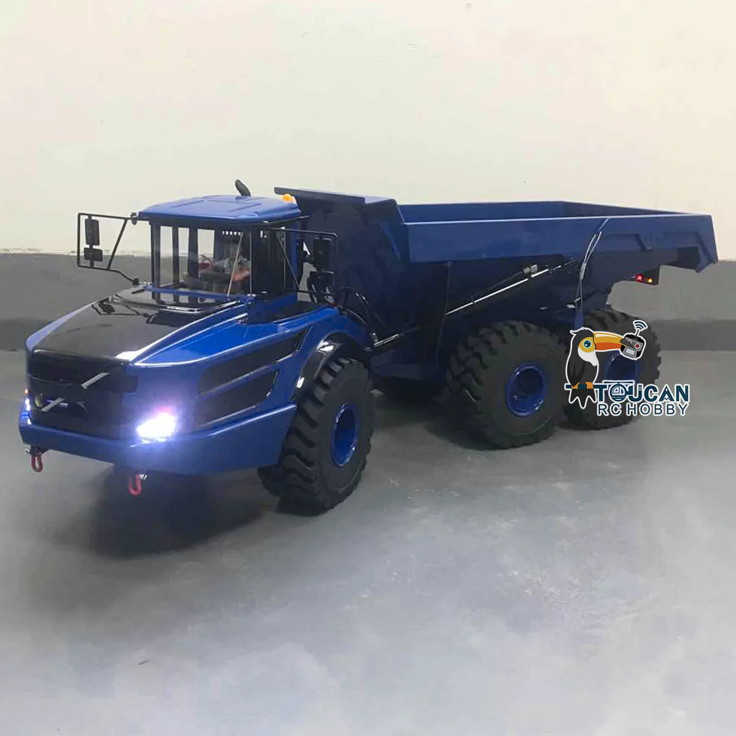 XDRC Toucanhobby Painted Remote Control Dumper RC Hydraulic Articulated Truck 1/14 6X6 Car Model 3