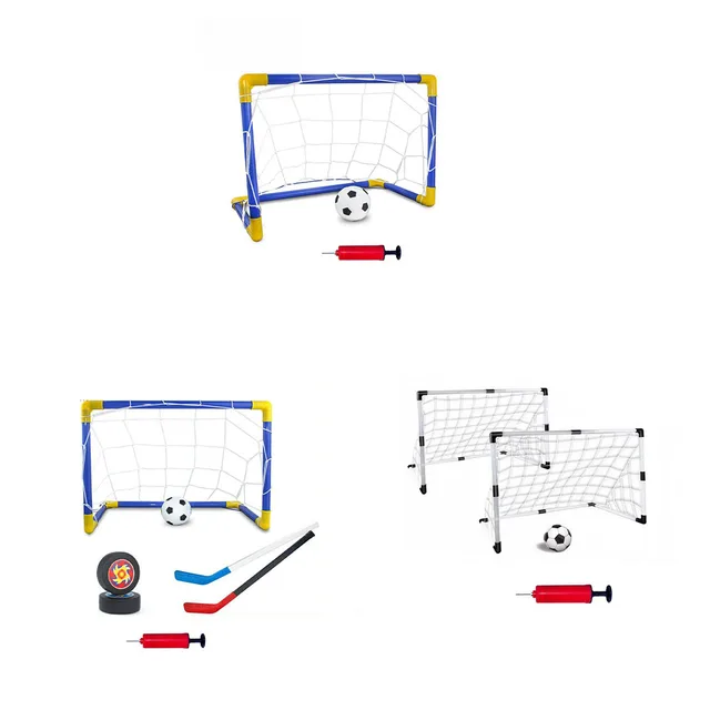 Mini Football Goal Post Net with Pump Kit