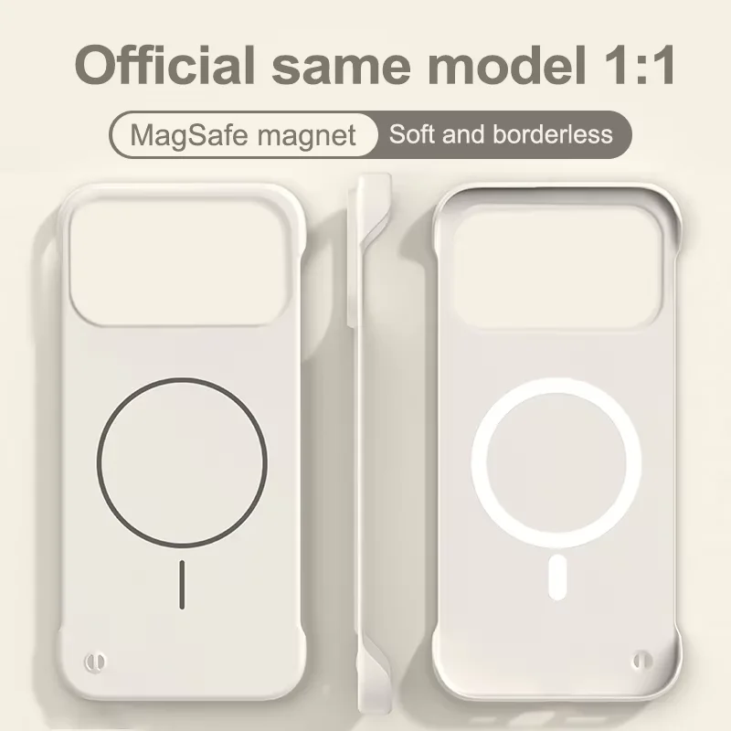 Ultra Slim Frameless Skin Feel Magnetic Phone Case - Hard PC Cover