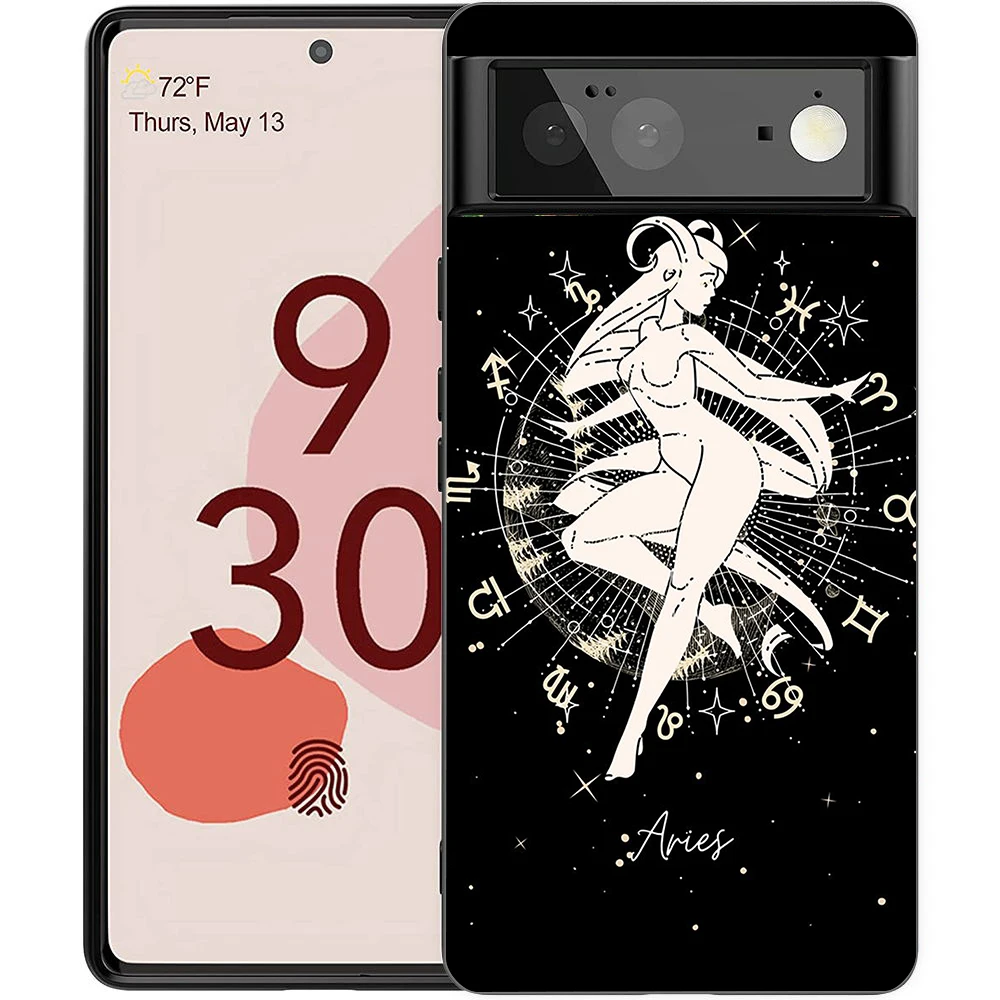 Zodiac-Themed Shockproof Silicone Phone Case Cover