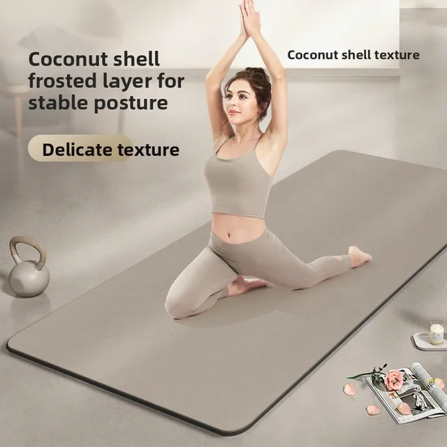 Matte Yoga Mat 80Cm Natural Rubber Non Slip PU Women Fitness Silent Mat Exercise Mat Yoga Mat Workout Mat Gym Mat