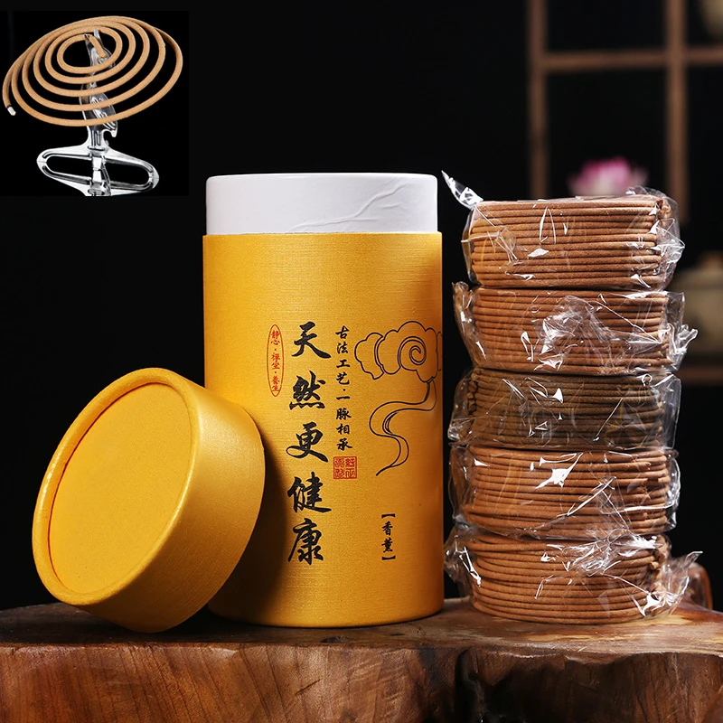 120 Rings Laoshan Sandalwood Lavender Coil Incense For Toilet Deodorization 4 Hours Indoor Aromatherapy Jasmine Incense Coils