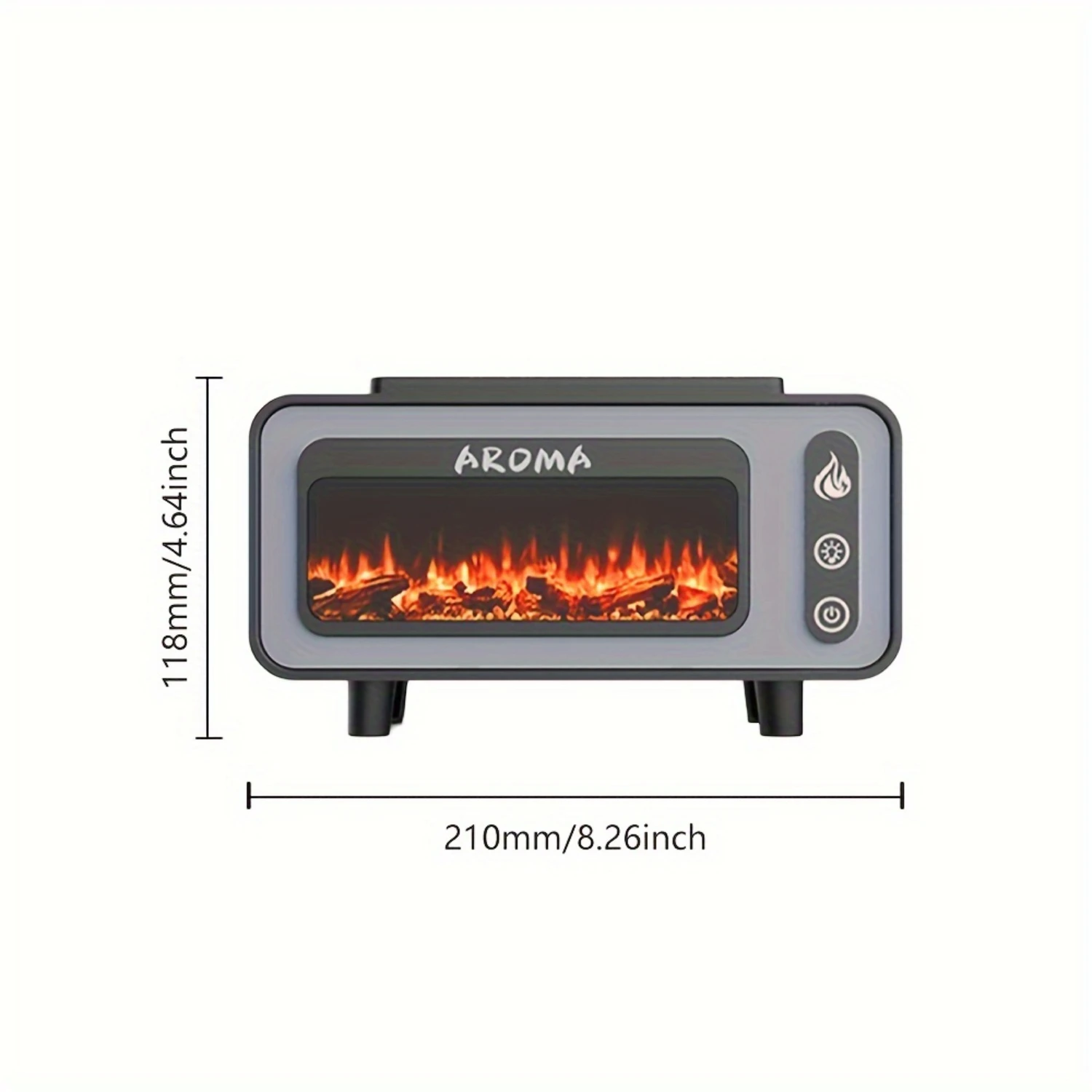 1pc High-capacity Flame Humidifier With Color LED Night Light, Room Humidifier Atmosphere Color Small Night Light, For Homes, Be