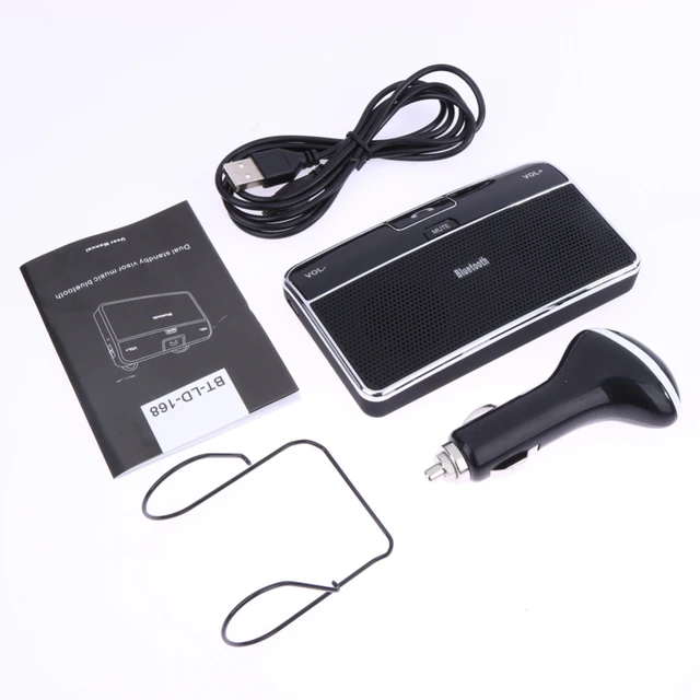 Drahtlose Bluetooth Car Kit Freisprecheinrichtung V 4,0 Multipoint Sonnenblende  Lautsprecher Für Telefon Smartphones Auto Bluetooth Ladegerät - AliExpress