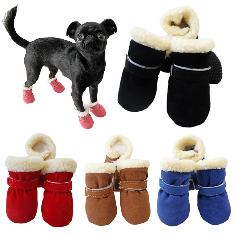 4PCSThickDogBootsAntiSlipDogShoesforSmallDogsWinterPuppySnowBootsChihuahua.jpg
