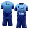 New Men's Padel Tennis Training Suit Premium Gradient Padel Shorts and T-Shirt Set Summer Quick Drying Sportswear Two-piece Set 4