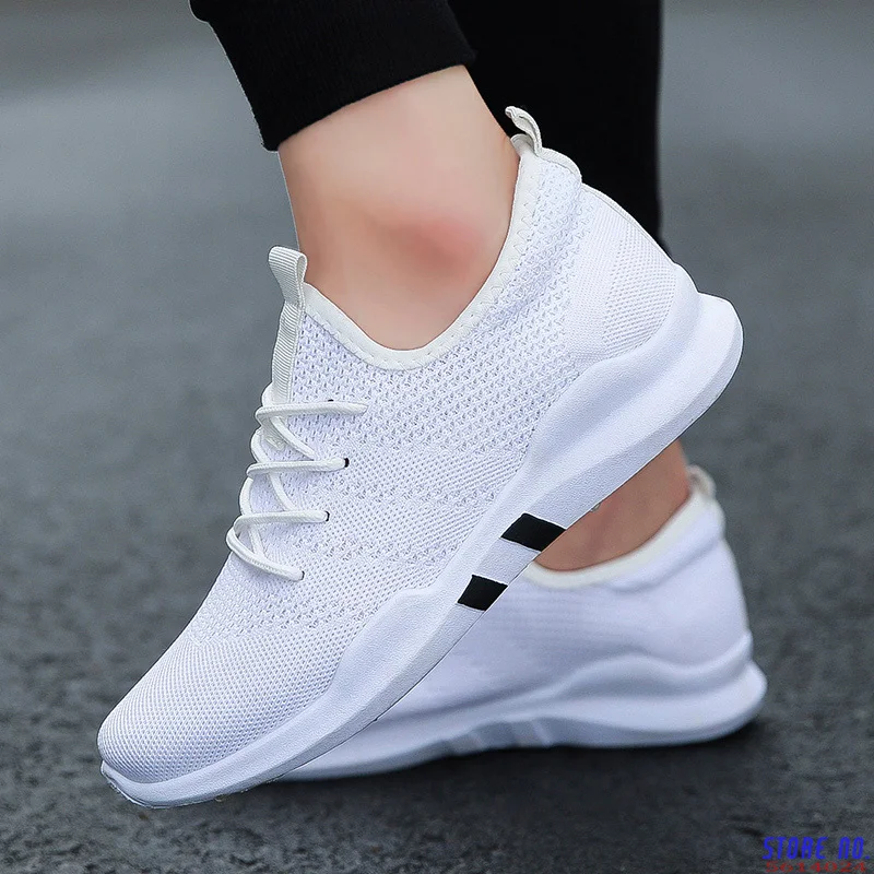 

2021 Fashion Mens Casual Shoes White Lace-Up Breathable Shoes Sneakers Basket White Black Tennis Mens Trainers Zapatillas Hombre