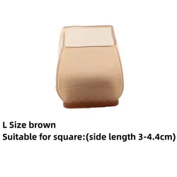 Silicone Anti - Slip Chair Leg Covers - Furniture Floor Protectors - 8 Pcs (L Square - I)