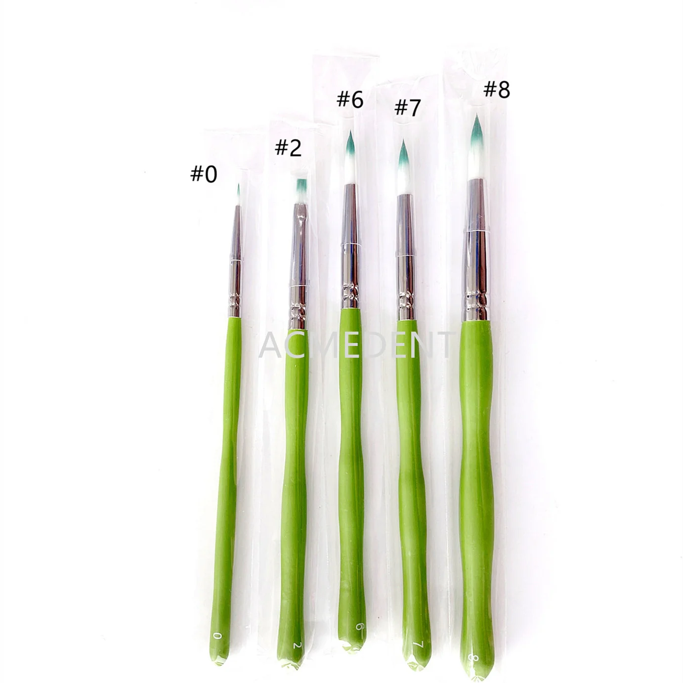 5pcs/ Set Dental Brush Pen Metal Porcelain Powder Ceramic Brushes Nylon