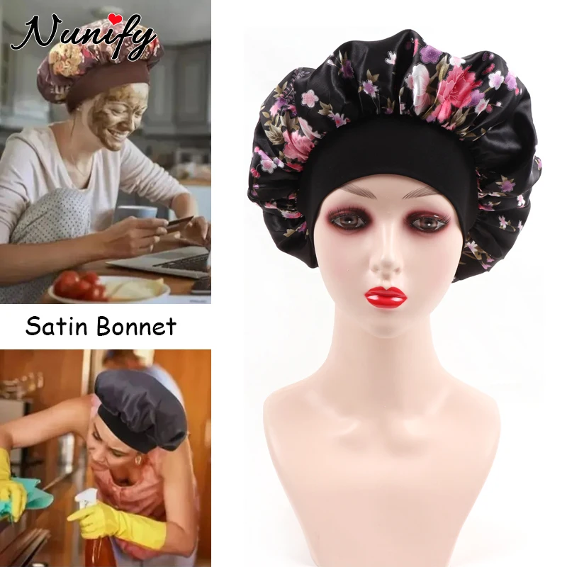 Bonnet En Satin Extra Long Style Bohème Imprimé Floral - Temu Belgium