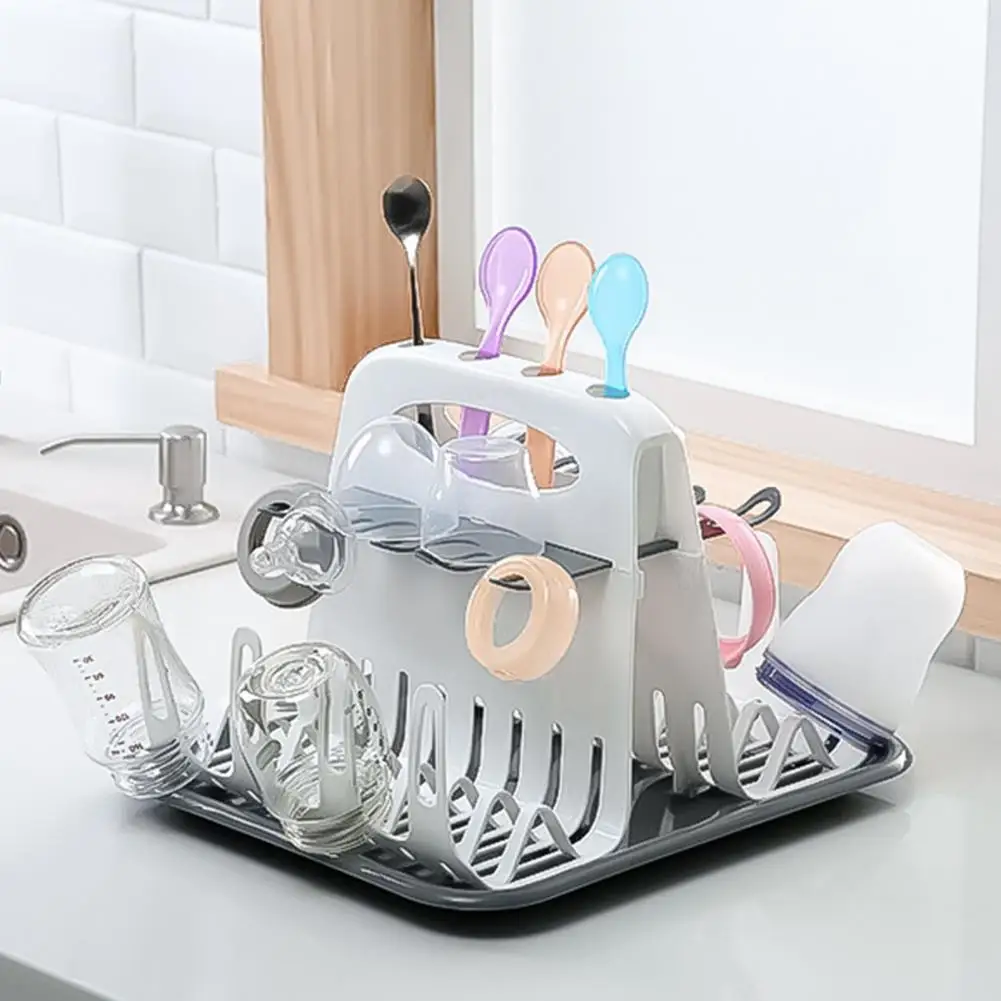 for Baby Multilayer Safe Detachable Baby Bottle Drying Bracket Foldable Stand Rack for