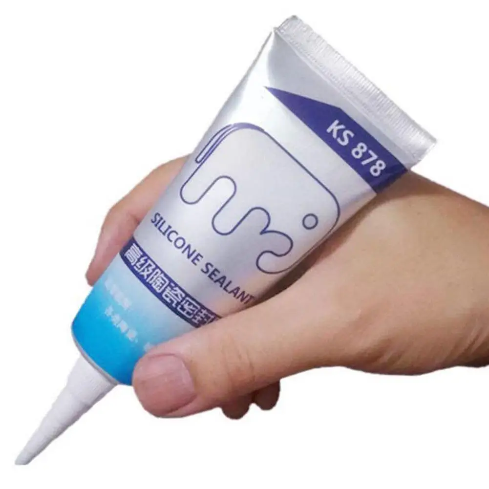 120ml Multipurpose Silicone Sealant Waterproof Caulk Seal Mouldproof Fast Drying Adhesive Glass Glue For Bathroom Kitchen