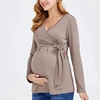 Mama Clothes Maternity Blouses Long Sleeve V-neck Breastfeeding Shirt Tops Pregnancy Clothing Nursing Casual Pregnant Shirts2022 1