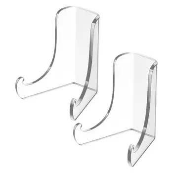 Clear Easel Stand for Display 2X Transparent Decorative Stable Frame Holder Deep Support Ledges Stand Picture Drawing Display 1